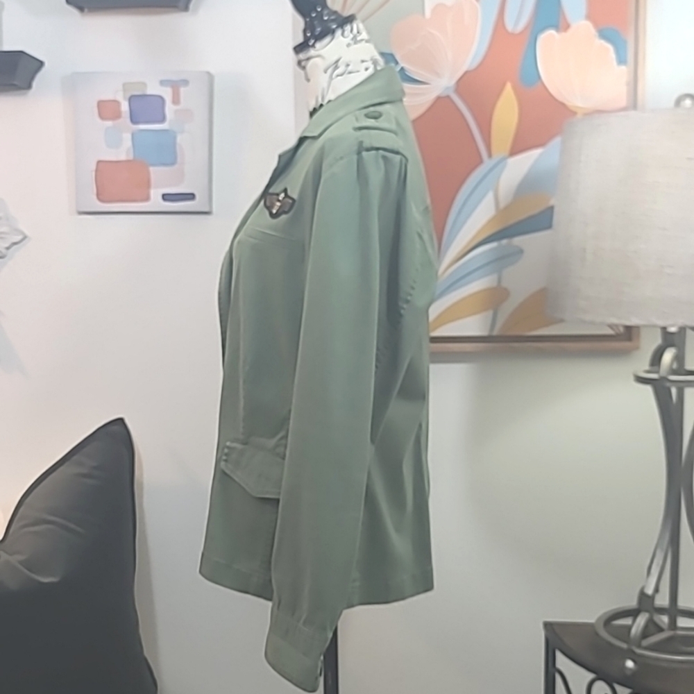 Cabi army inspired button front jacket - image 4